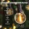 Black-Clear G40 LED String Lights 100ft 50 Bulbs Warm Glow Outdoor